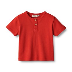 Wheat kortærmet T-shirt Lumi - Red